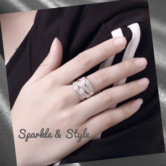 ✨ Sterling silver basket weave ring ✨ - Picture 3 of 5